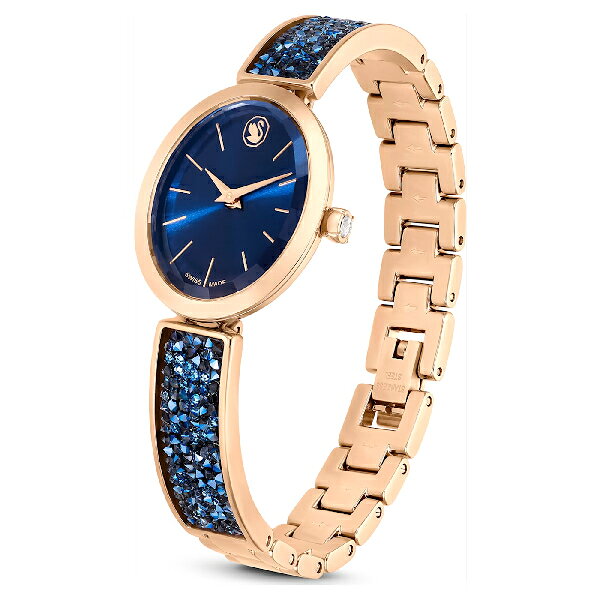 Swarovski 施華洛世奇 Crystal Rock Oval系列 奢華時尚女錶 5656822 藍面 29 mm x 26 mm｜樂天領 ...