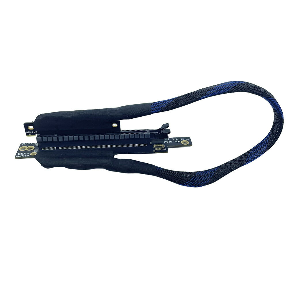 PCIE4.0X8轉X16延長線 線束立管鍍銀線AI伺服器轉接GPU顯卡延長線【北歐家居生活】