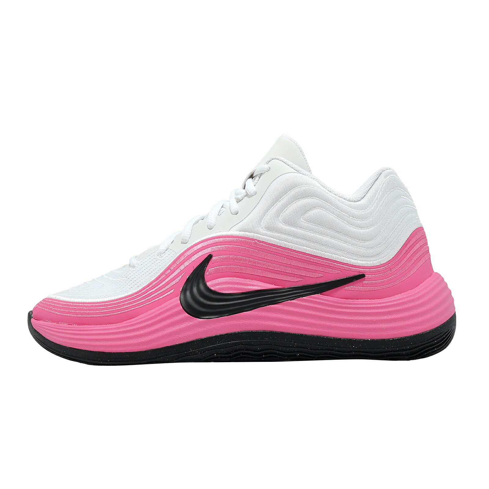 Nike 籃球鞋 Precision 8 Mid 男鞋 白 粉 緩震 運動鞋 IH1105-102