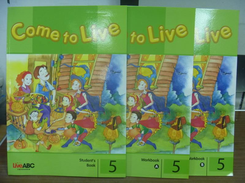 【書寶二手書T9／語言學習_PDW】Come to live-3書+3光碟合售