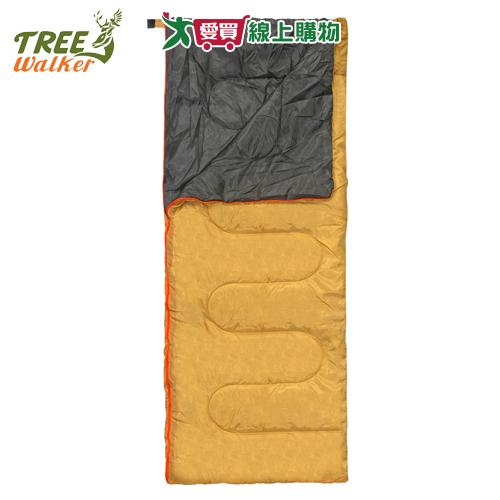 TreeWalker萊茂 輕巧信封睡袋 輕量型 信封式 雙向雙面拉鍊 睡袋 輕巧 露營 出遊【愛買】
