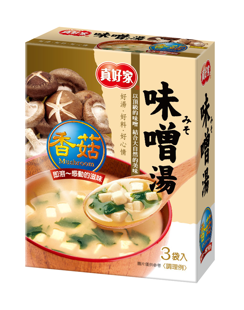 【真好家】新-香菇味噌湯(11gx3包入)-奶素