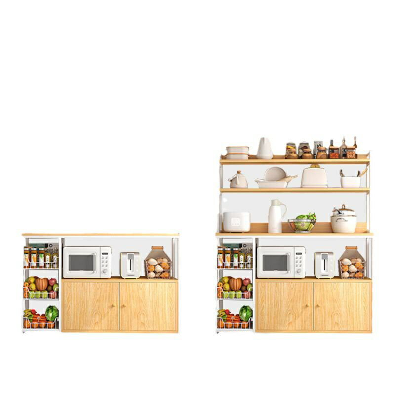 免運 廚房置物架落地多層家用微波爐烤箱置物櫃多功能儲物櫃蔬菜收納架 可開發票