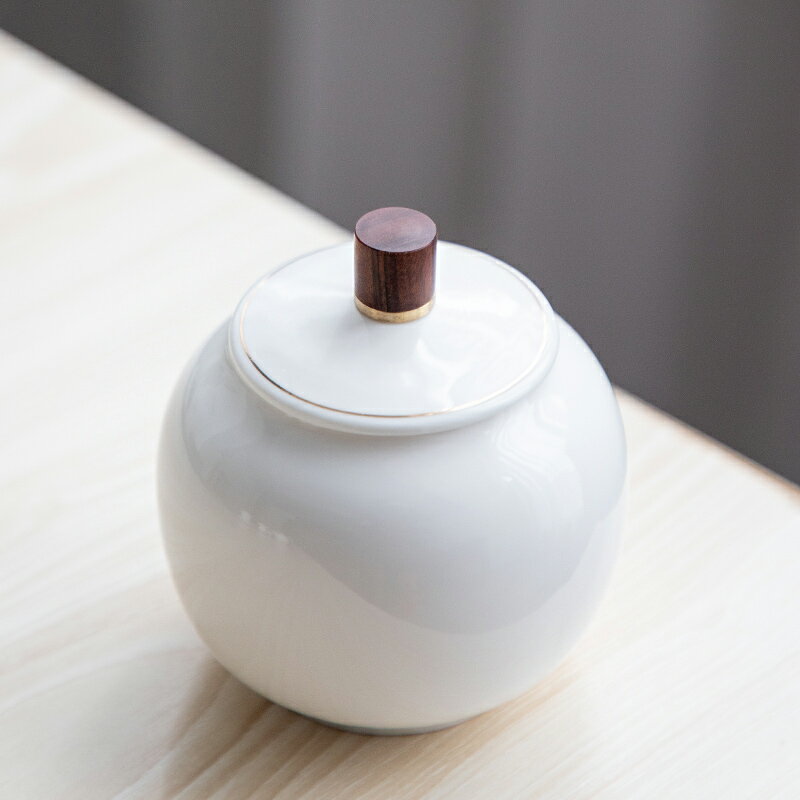 陶瓷密封罐小號裝茶罐子茶盒普洱茶家用茶罐茶葉包裝盒茶葉罐
