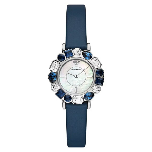 EMPORIO ARMANI 亞曼尼 Gianni T-bar系列 AR11595 迷人寶石花冠女錶 31mm｜樂天全館特惠中★指定刷卡回饋10%