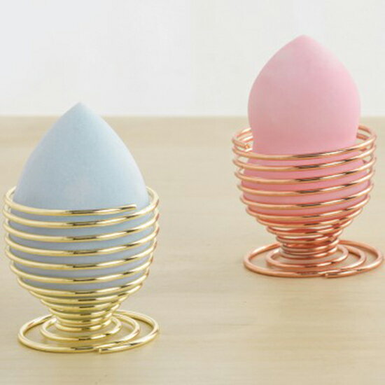 美妝蛋收納架 化妝蛋 海綿蛋 托架 彩妝蛋 粉撲 架子 葫蘆粉撲架 美容工具♚MY COLOR♚【L141】