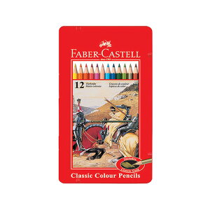 FABER-CASTELL 輝柏 油性 彩色鉛筆 油性色鉛筆 鐵盒 12色 /盒 115844