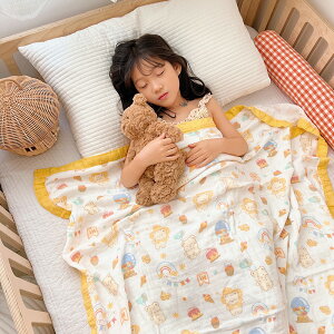 竹棉紗布新生兒小薄毯子嬰兒寶寶蓋毯夏季小薄被子涼感蓋巾空調毯