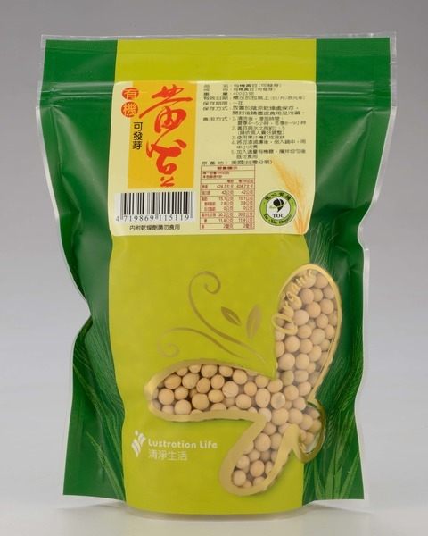 清淨生活 有機黃豆(可發芽) 400g/包