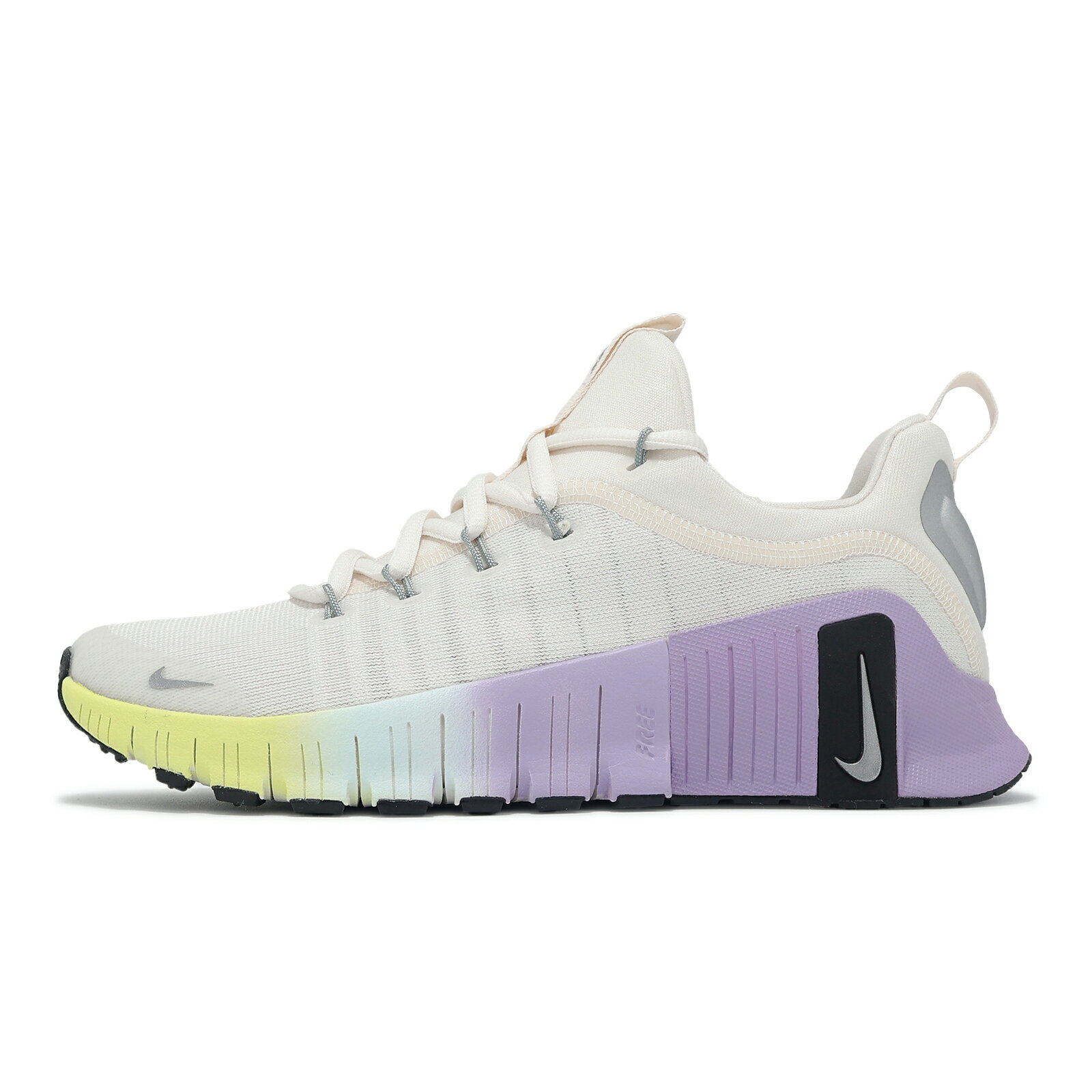 Nike 訓練鞋 Wmns Free Metcon 6 SE 女鞋 米白 紫 健身 支撐 運動鞋 HJ6214-001