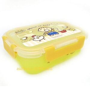 asdfkitty*TABO大寶/大口仔樂扣型玻璃保鮮盒/便當盒/餐盒-640ML-外層矽膠塗層.防滑耐衝擊-香港正版商品
