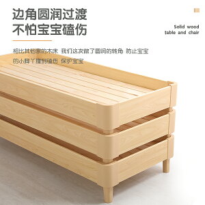 幼兒園床 午睡床 單人午休專用床早教托管床木床兒童床實木疊疊床