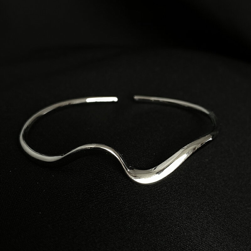泰銀925純銀莫比烏斯環手鐲女夏ins小眾設計感復古手環禮物送女友 1