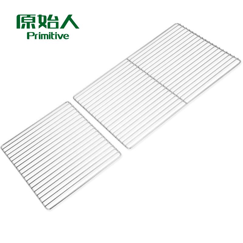 【全球優品匯】原始人燒烤網不銹鋼長方形方格烤網網架工具烤架配件戶外用具用品