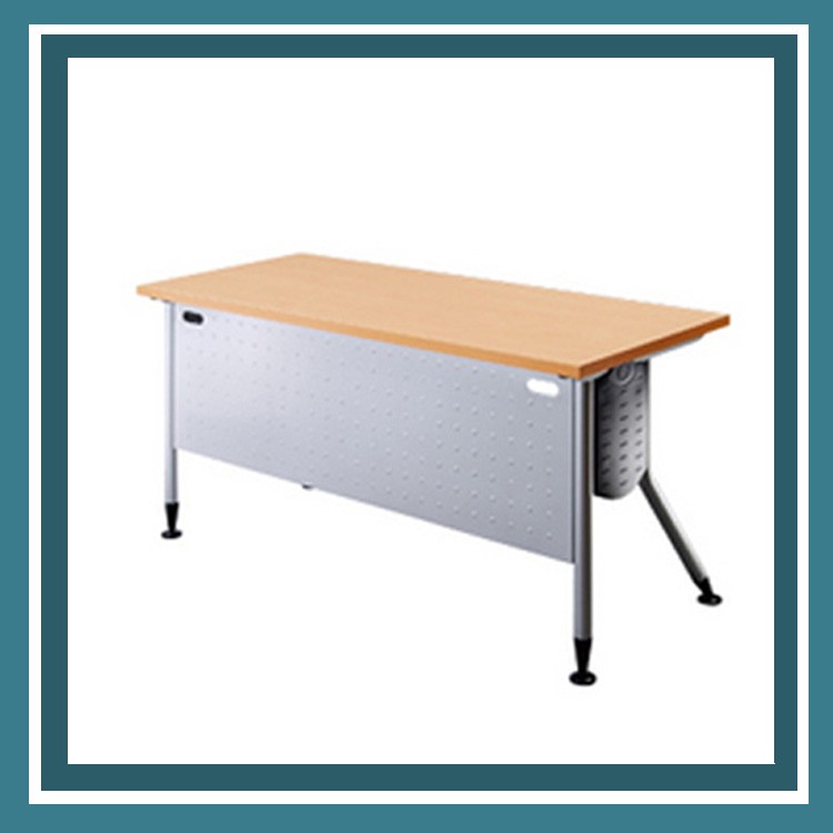 【屬過大商品，運費請先詢問】辦公家具 KRS-106WH 銀桌腳+白櫸木桌板 辦公桌 書桌 桌子