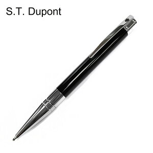 S.T.Dupont 都彭 原子筆 D-Initial系列 黑桿銀夾 265200
