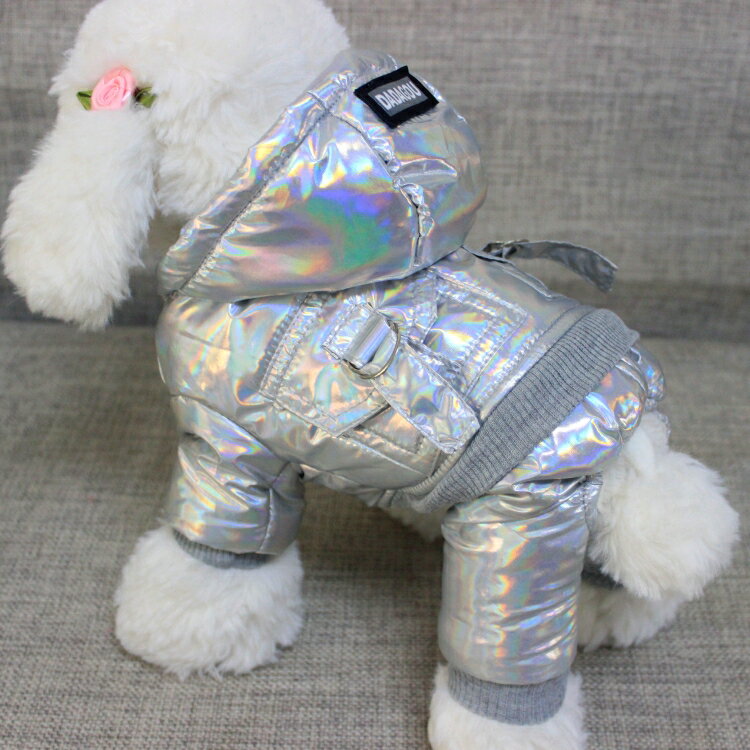 狗狗衣服 泰迪比熊小型犬幼犬寵物保暖裝冬天太空棉服加絨厚款冬裝【雲木雜貨】