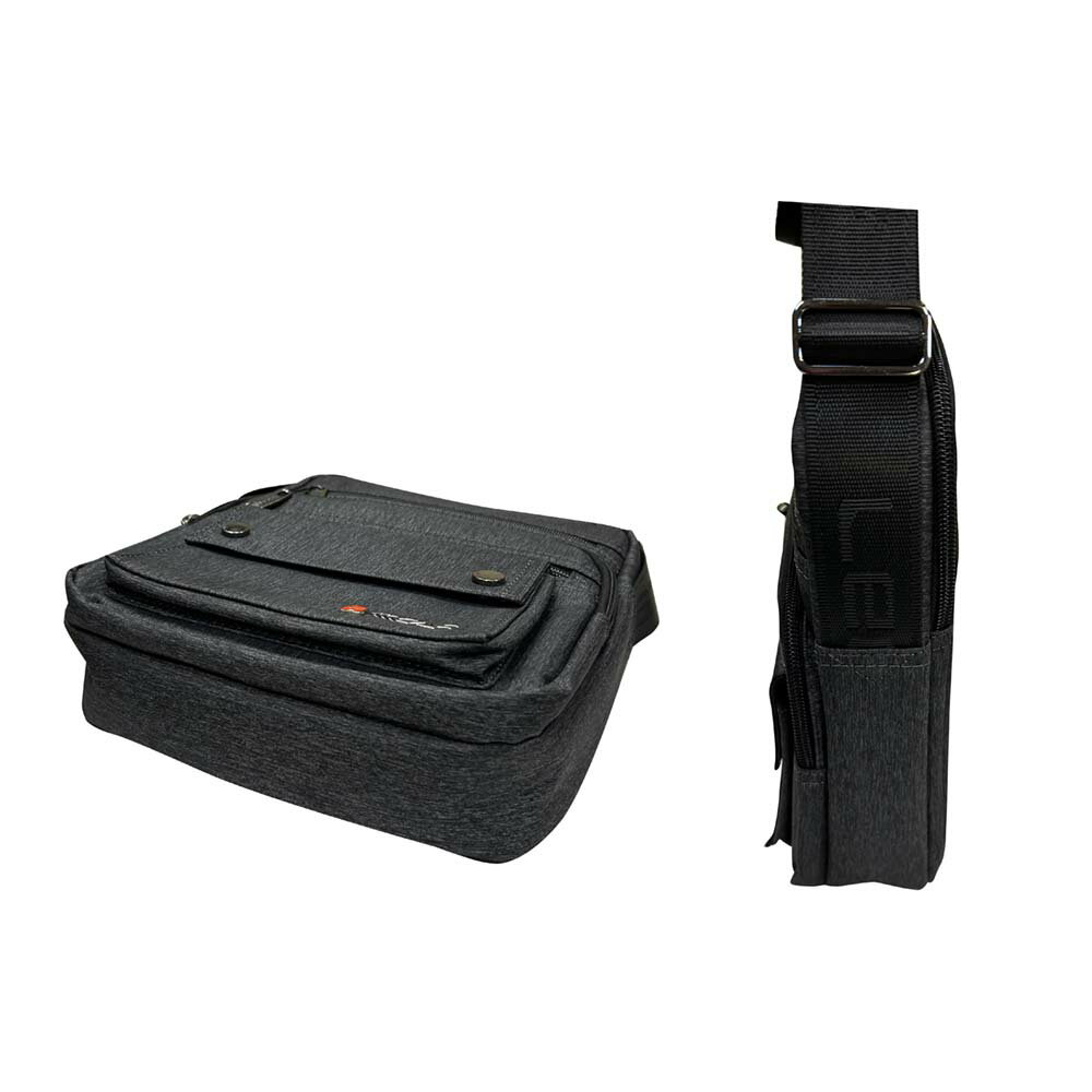 ~雪黛屋~LECAF 斜側包中容量二主袋+外袋共七層8吋平板進口防水尼龍布LW6661(中) 1