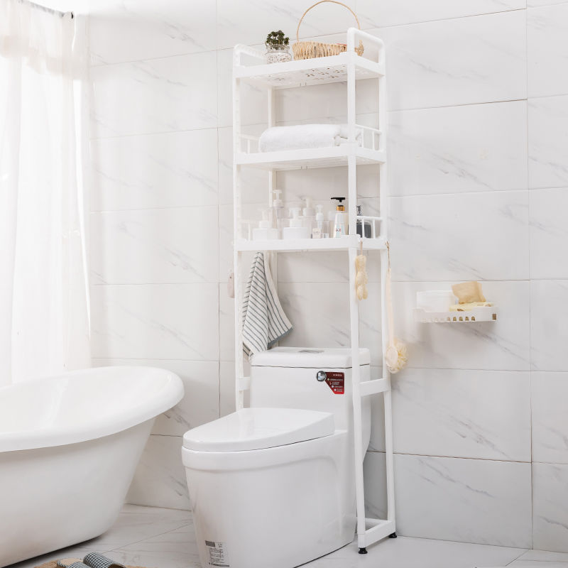 免打孔衛生間馬桶落地置物浴室廁所多功能坐便器洗手間收納