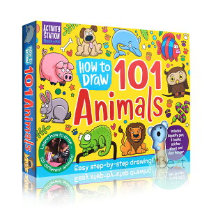 Activity Station How to Draw 101 Animals | 動物 | 簡筆畫 | 進口 | 禮盒 | 禮物 | 畫圖 | 範本 | 教學 | 贈品 | 禮品 |