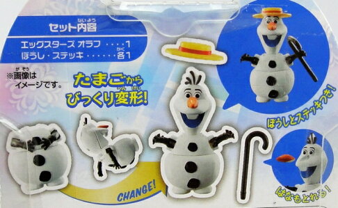 【UNIPRO】日貨 迪士尼正版 冰雪奇緣 FROZEN 雪寶Olaf 公仔 變形 變身 玩具 玩偶 禮物 BANDAI 2