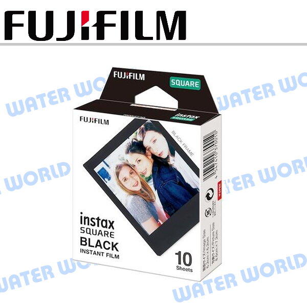 FUJIFILM 富士 INSTAX SQUARE SQ10 SQ6 黑色邊框 黑框 方型底片【中壢-水世界】