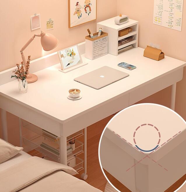 桌子女生臥室長方形桌子簡易出租屋白色書桌簡約ins電腦桌學習桌