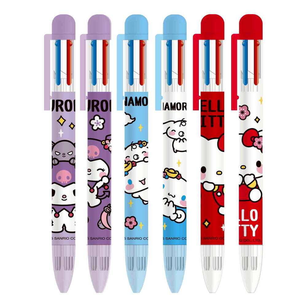 三麗鷗(歡樂系列)6色筆(款式隨機出貨)【九乘九購物網】
