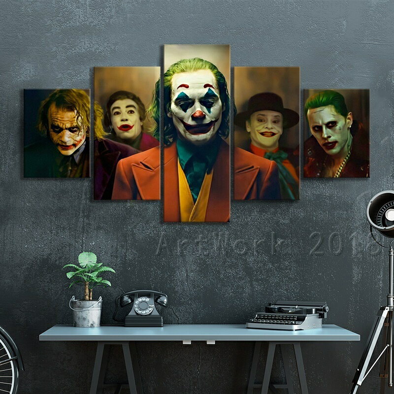 超多款式★ Joker2019 DC漫畫超級反派 小丑 亞瑟·佛萊克 高清電影海報掛畫 實木框畫 節日禮物 電影周邊