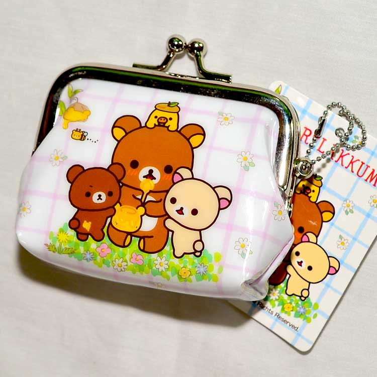 <br/><br/>  拉拉熊 珠扣 口金 零錢包 日本正版商品 Rilakkuma<br/><br/>