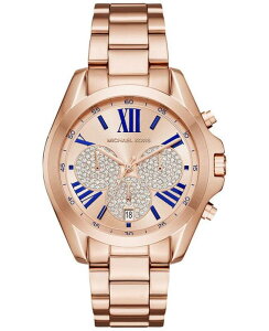 『Marc Jacobs旗艦店』美國代購 Michael Kors 新款晶鑽玫瑰金三眼計時腕錶