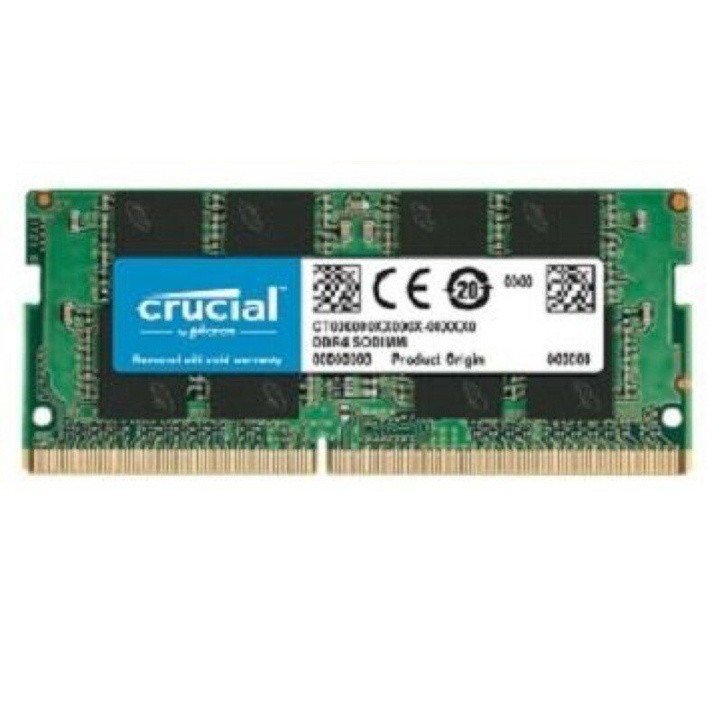 強強滾p-Micron美光 Crucial So-Dimm DDR4-2666 8G 記憶體 3200 原生顆粒