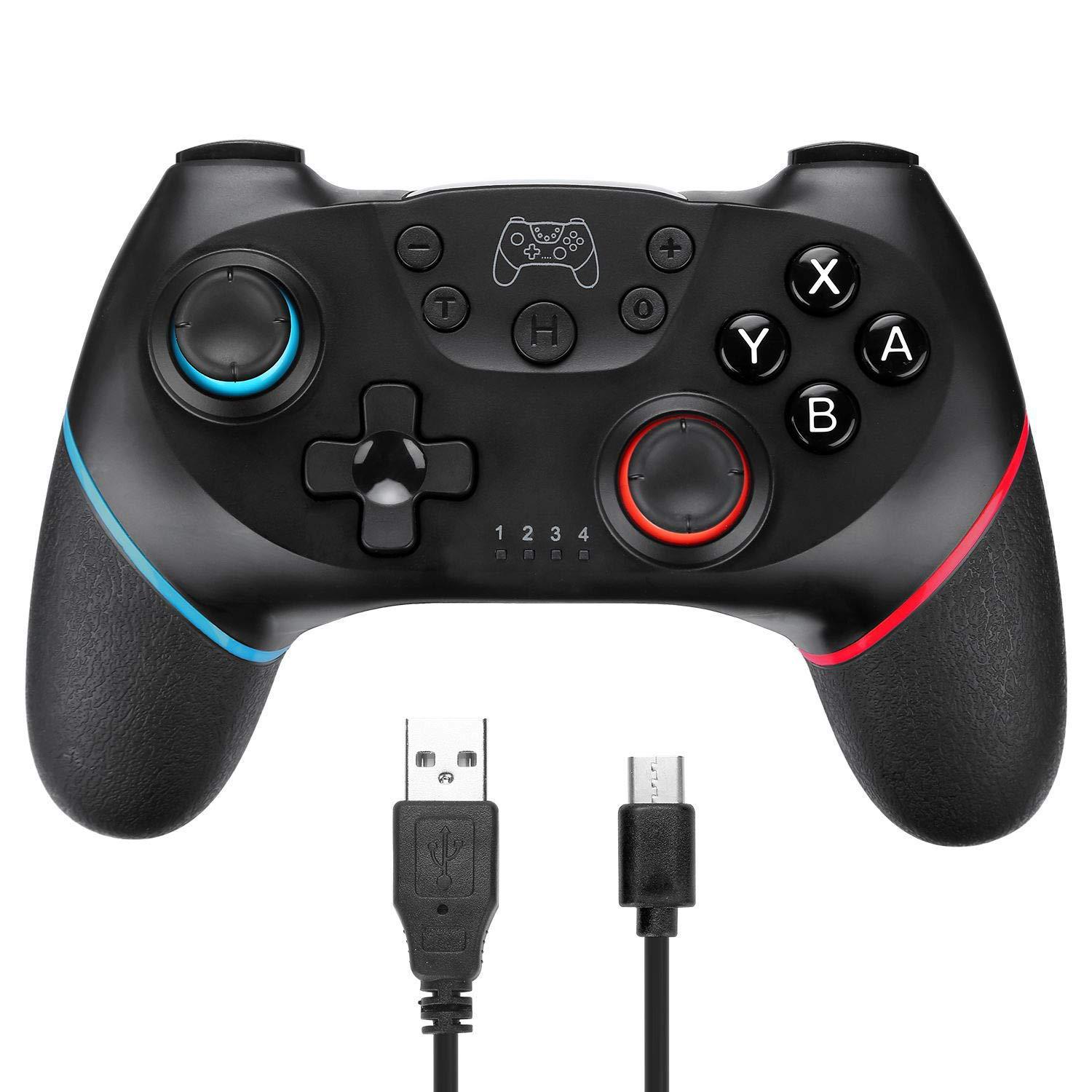 熱銷款Switch Pro無線藍芽吃雞手柄switch刺激戰場震動體感手柄