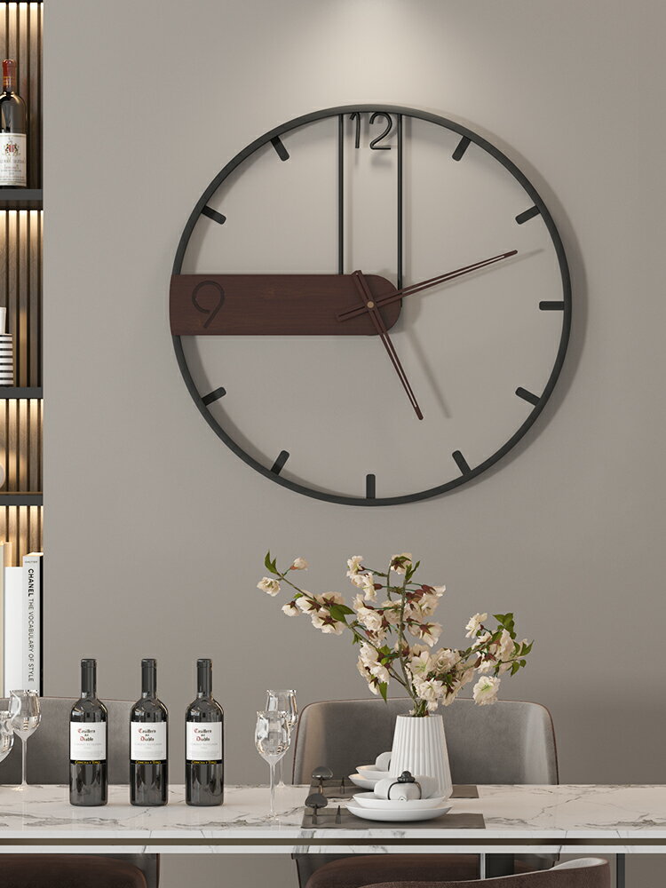 鐘表掛鐘客廳個性創意時尚現代簡約時鐘北歐家用掛墻網紅輕奢裝飾