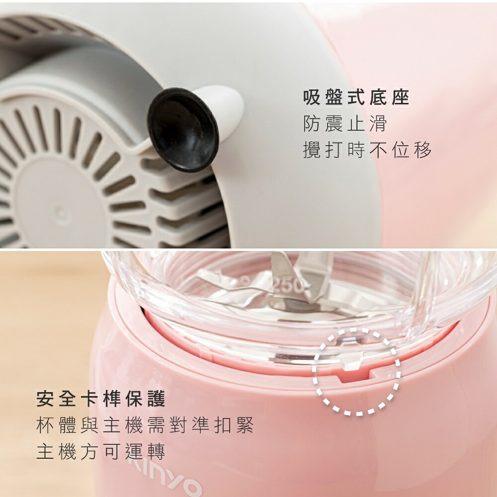 【KINYO】舒活果汁調理機 (JR-24) 兩段變速 304刀頭 食品級 | 打果汁 精力湯 綠拿鐵 8