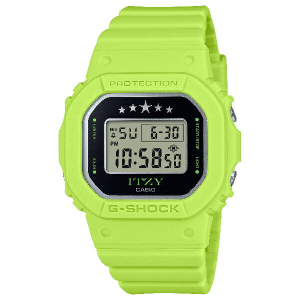 CASIO卡西歐 GMD-S5610IT-3 ITZY CHAERYEONG配戴聯名熱門款時尚腕錶 螢光綠 40.5mm｜樂天全館特惠中★指定刷卡回饋10%