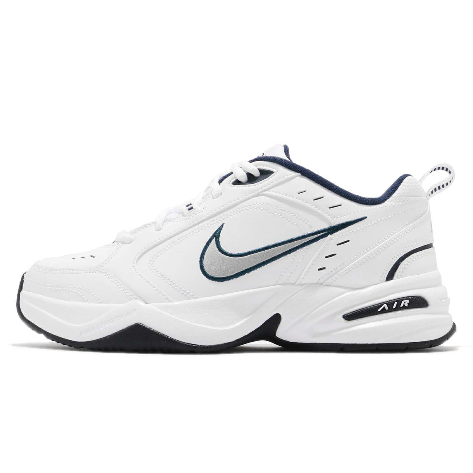 Nike 休閒鞋 Air Monarch IV 男鞋 女鞋 白 藍 銀 復古 老爹鞋
