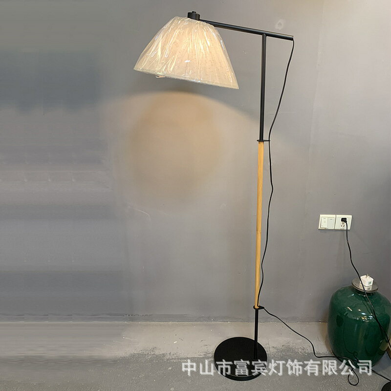 可開發票 現代簡約落地燈輕奢新中式日韓風原木創意客廳臥室書房裝飾落地燈 免運