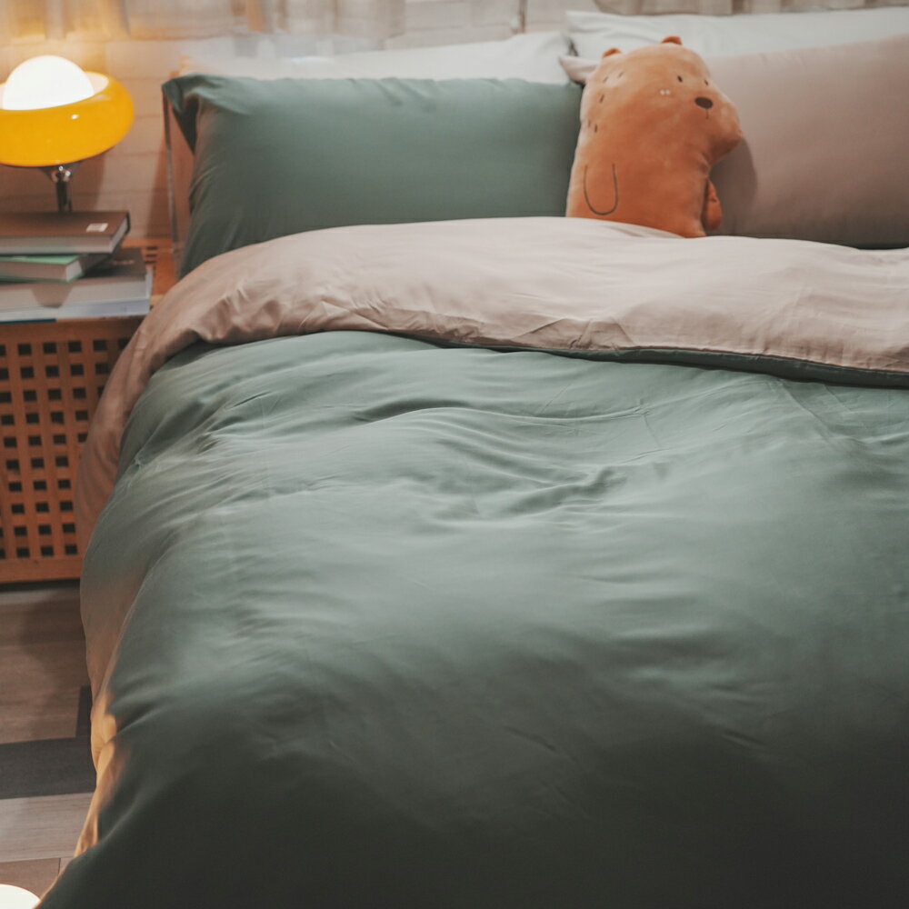 [ 抹茶那堤 ] 萊賽爾天絲100支 床包 兩用被 床包組 簡約生活系 棉床本舖 綠 素色床包