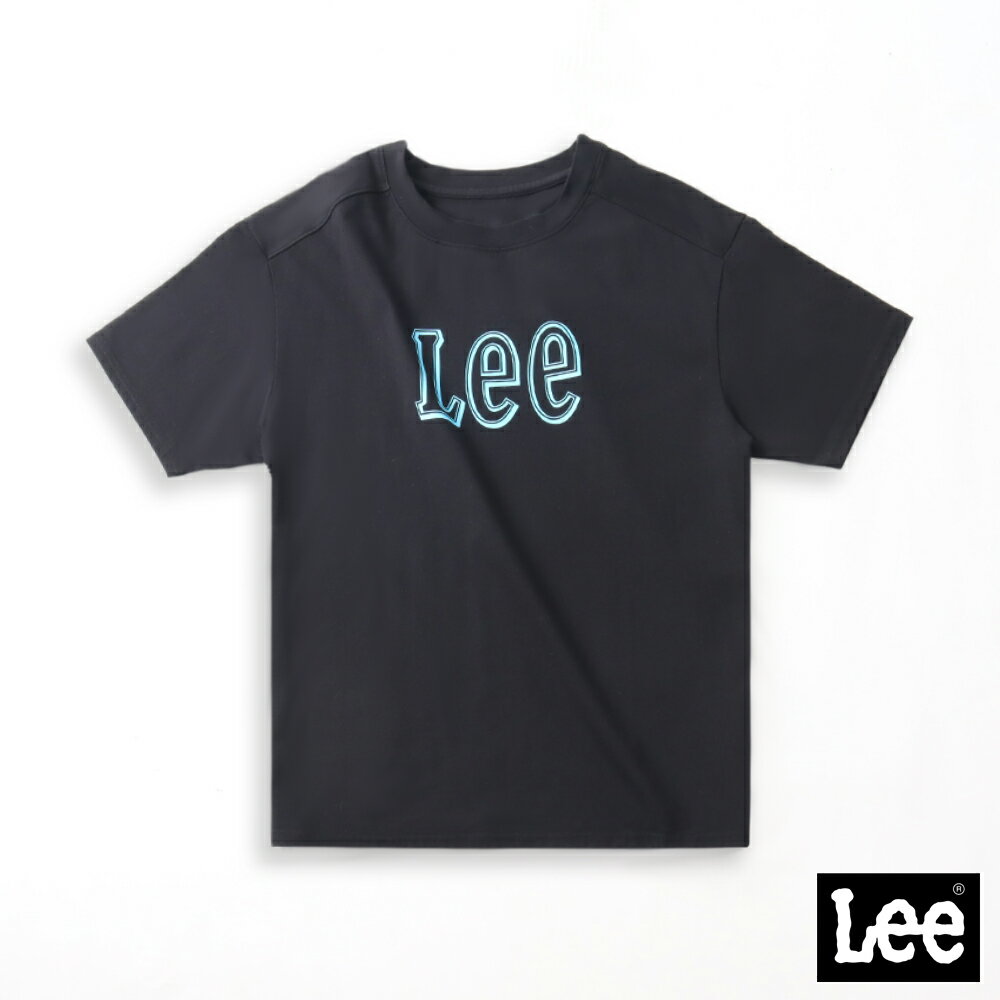 Lee 鏤空大LOGO寬鬆短袖T恤 女 Modern 共兩色(經典白/氣質黑)