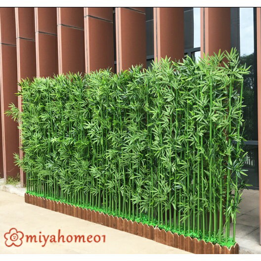 仿真竹子室內室外玄關裝飾籬笆造景植物背景墻隔斷屏風擋墻假竹子