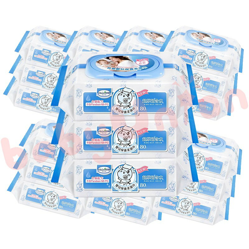 Baan貝恩 - 全新配方 嬰兒保養柔濕巾80抽 24包/箱