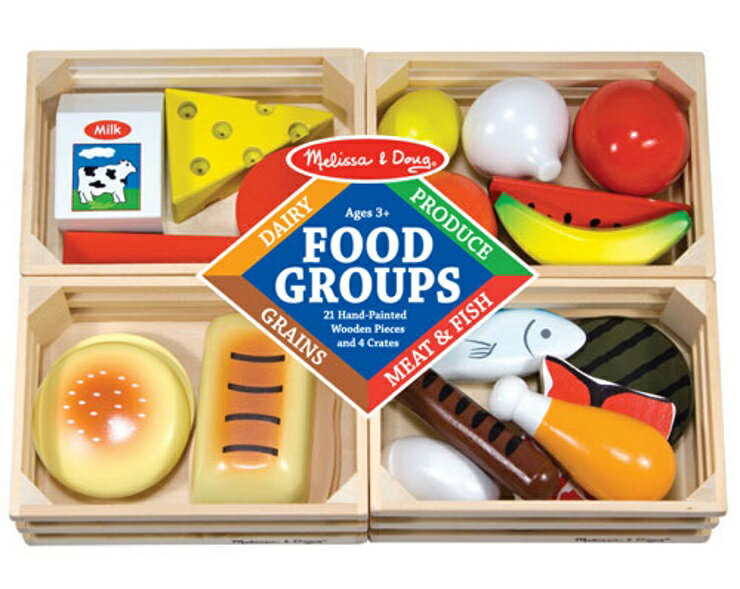 美國瑪莉莎 Melissa & Doug 四類食物組