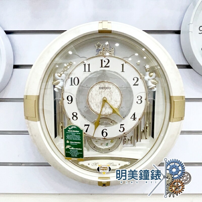 ◆明美鐘錶眼鏡◆精工SEIKO/QXM603W/宮廷雅典風/光控音樂鐘/音樂掛鐘