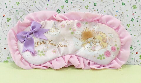【震撼精品百貨】Little Twin Stars KiKi&LaLa 雙子星小天使 Sanrio眼罩-派對#14264 震撼日式精品百貨