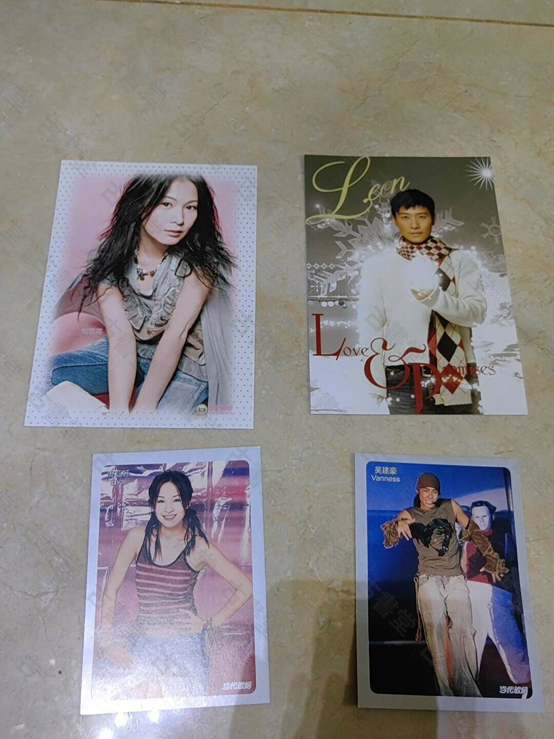 Twice劉若英黎明吳建豪蕭亞軒明星收藏卡 超大7寸卡片兩張組合包裝 美¿術¿收藏 Vollstandige Samml