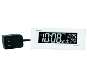 Seiko 精工【日本代購】液晶鬧鐘數碼錶，AC型著色液晶系列 DL209 - 白