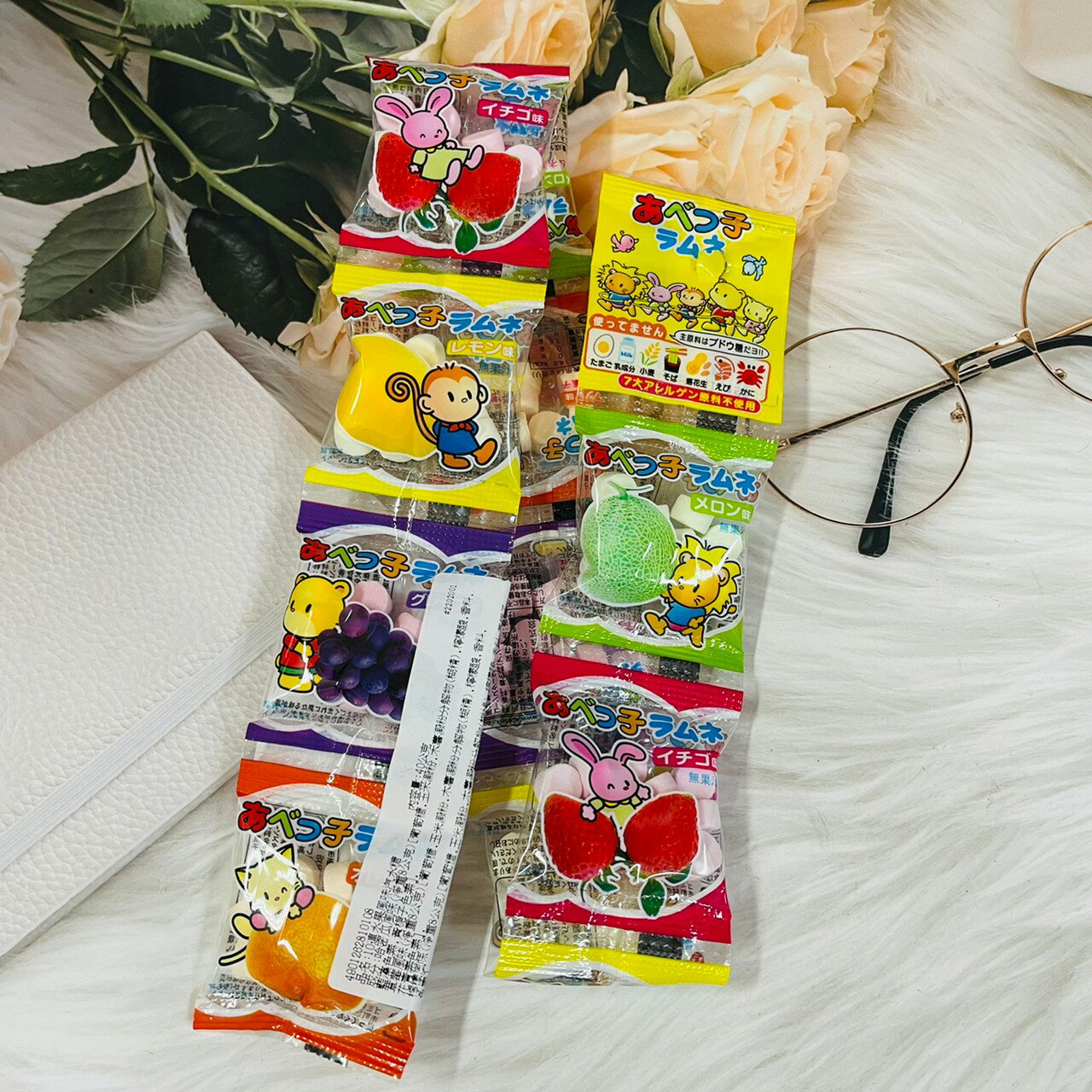 日本 10種水果風味汽水糖 40g 汽水糖 各別包裝｜全店$199免運
