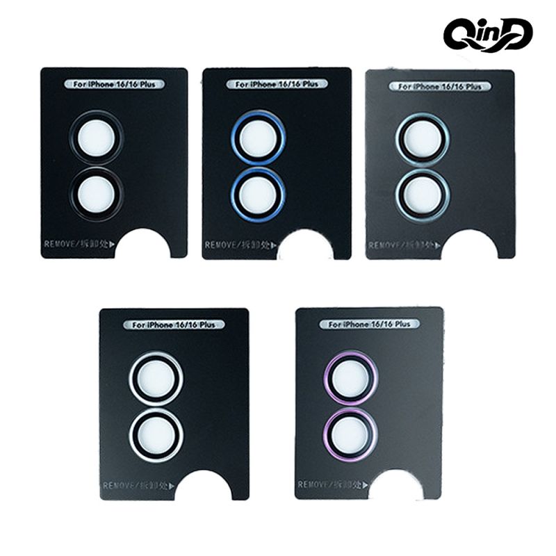 QinD Apple 蘋果 iPhone 16 / iPhone 16 Plus 鷹眼鏡頭保護貼 鏡頭貼 鏡頭蓋 鏡頭圈 定位貼膜神器