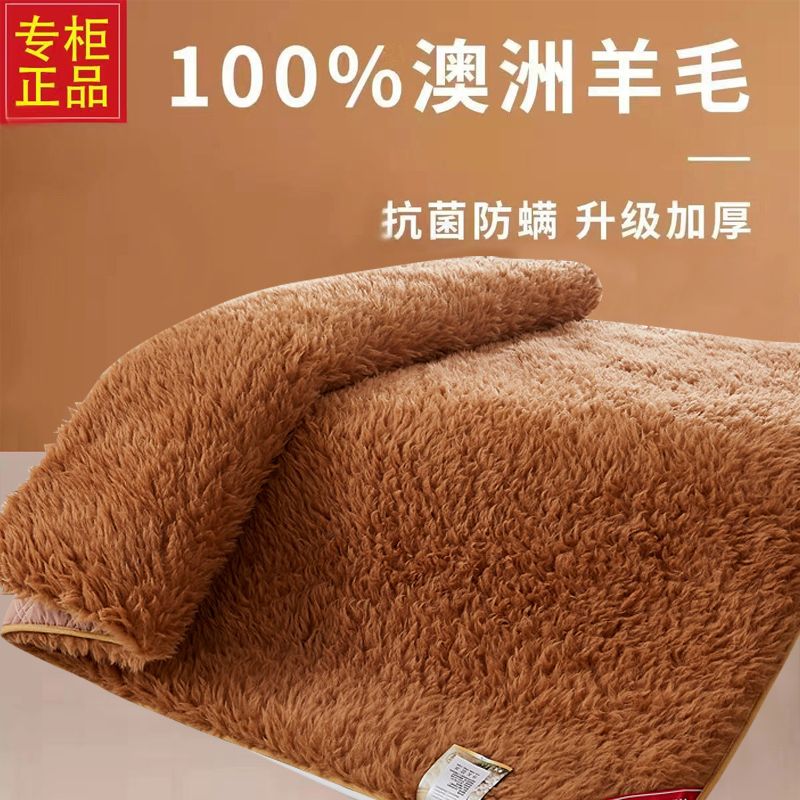 羊毛床墊軟墊家用羊羔絨褥子冬季加厚保暖墊被褥墊學生宿舍墊子
